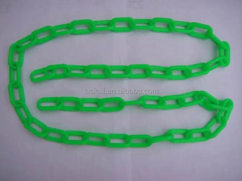 Green Fluorescent Chain Red Plastic For Traffic