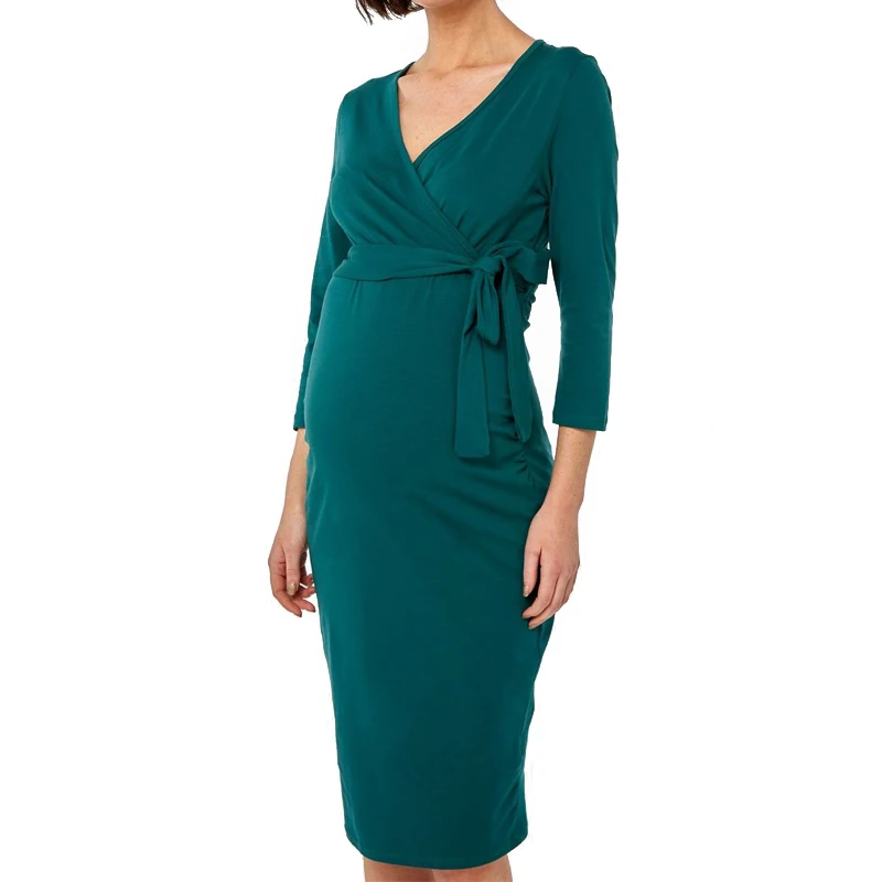 Latest Maternity Dress Design Pregnancy Clothes Nursing Maternity Office Dresses For Women