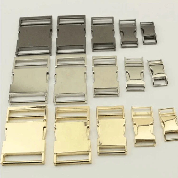 Metal Alloy Curved Side Release Buckle Webbing Bag Clip Lock Belt Strap Backpacks Side Release Buckle for Paracord Bracelets