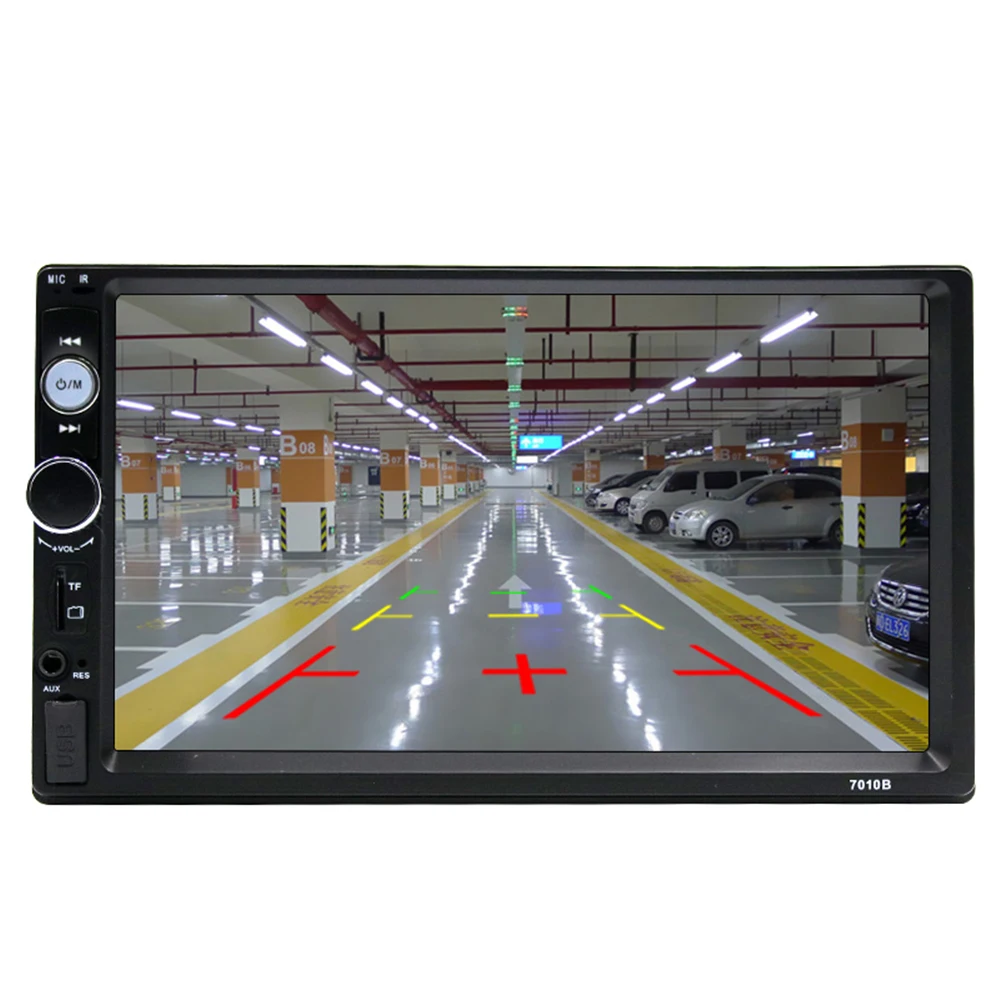 universal wince 7 inch double din touch screen mp5 car player with BT hands free car radio 2 din stereo