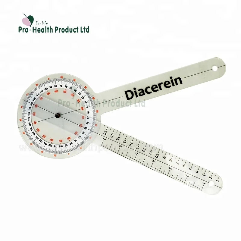 Базовая 360 градусов прозрачная пластиковая линейка гониометра