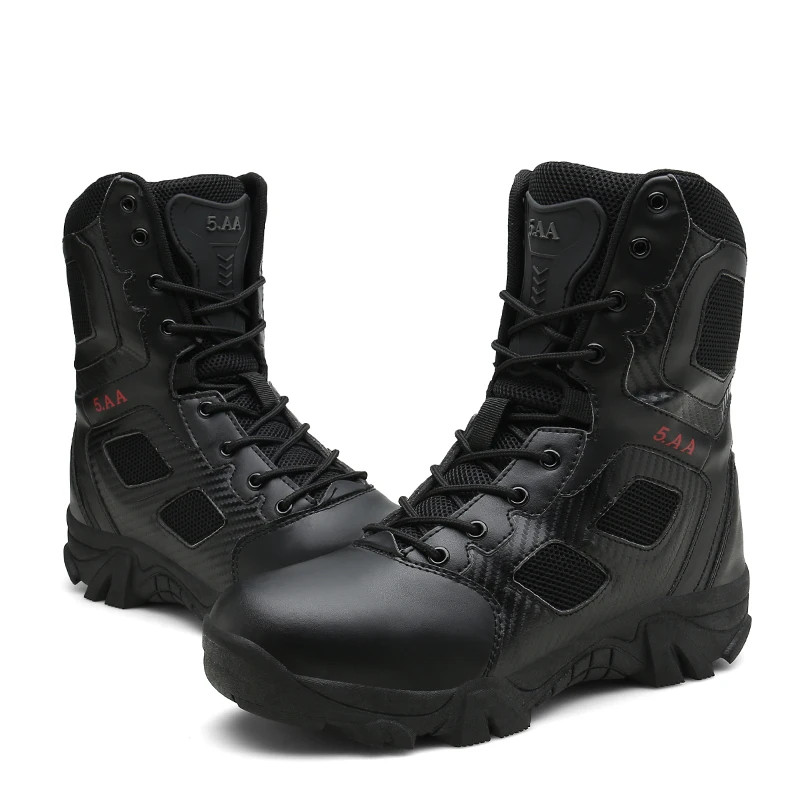 
New hot sale mens boots desert zippers combat military hunting for men 
