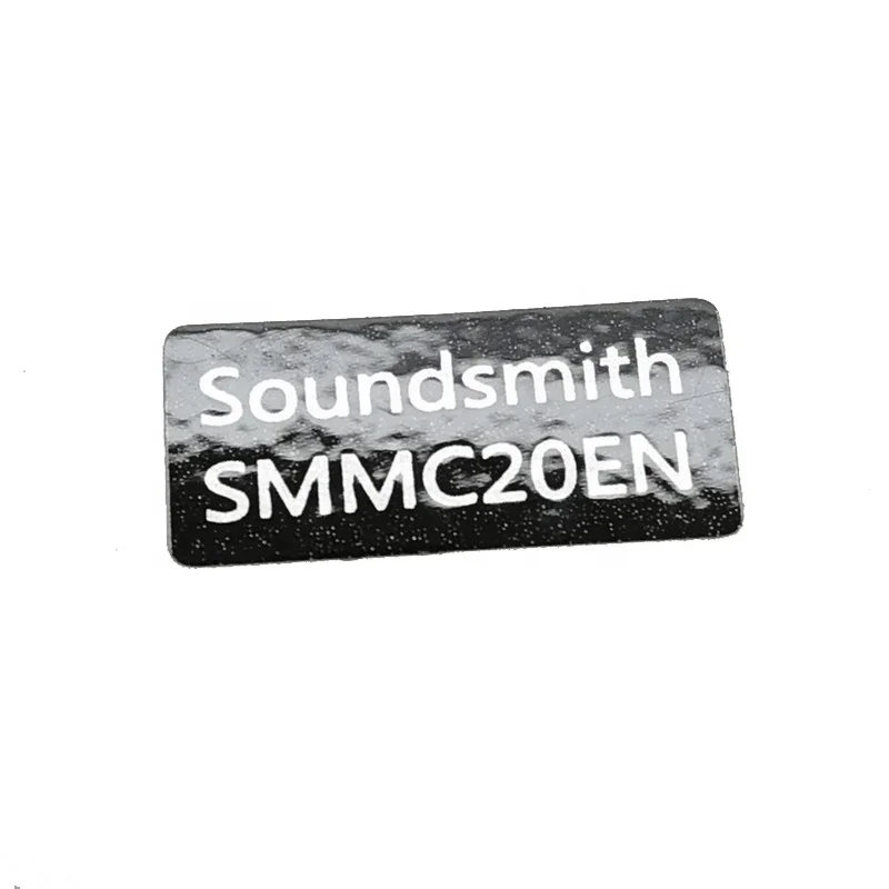 Custom Waterproof Brushed Vinyl 3M Adhesive Plastic label Sticker For mobile phone or data cable