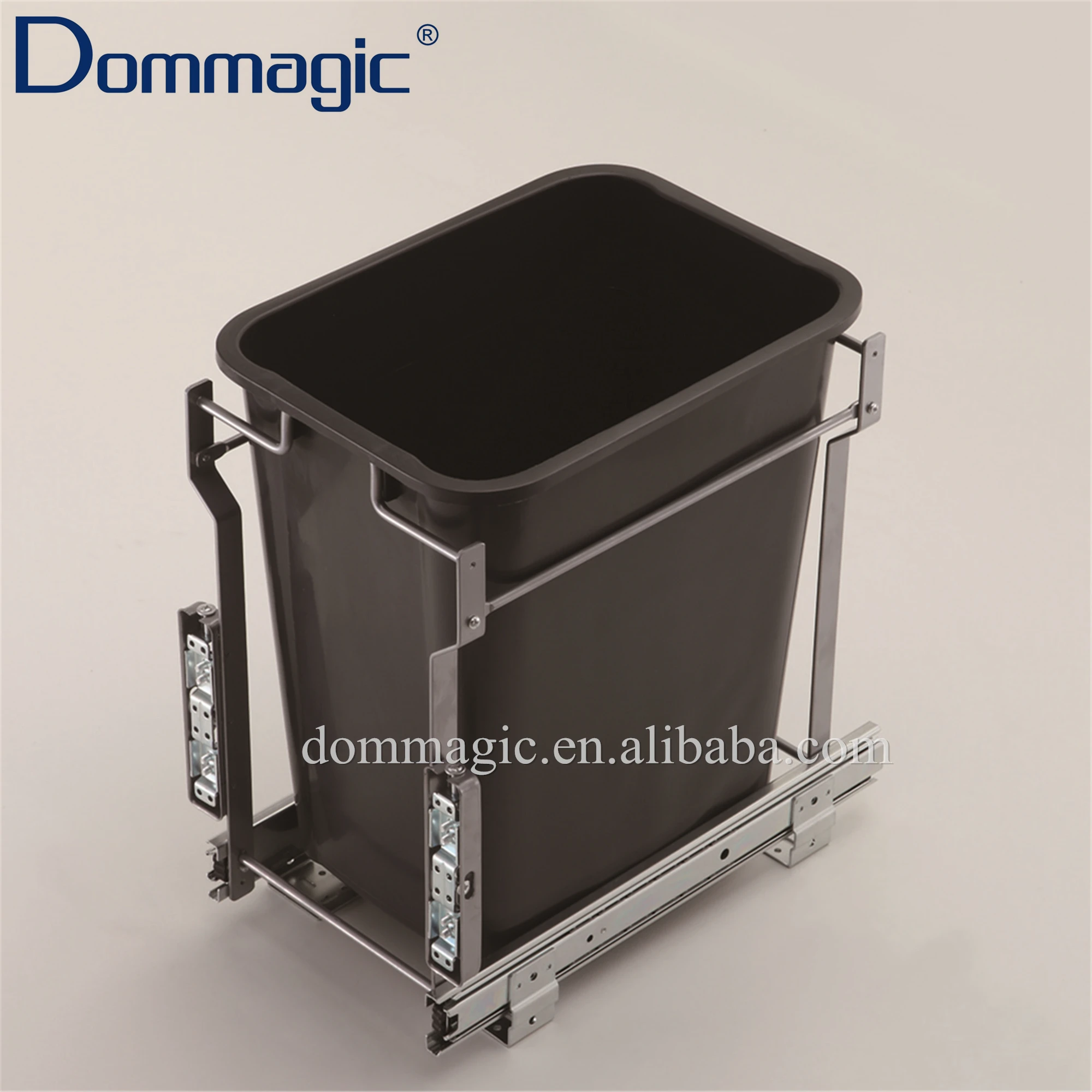 Dommagic Kitchen Cabinet Door Mounted Pull Out Waste Bin