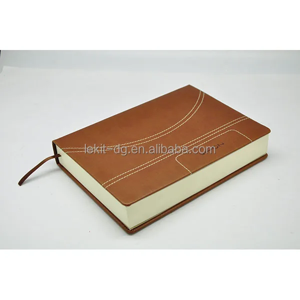 A5 brown PU and foam cover event planner notebook