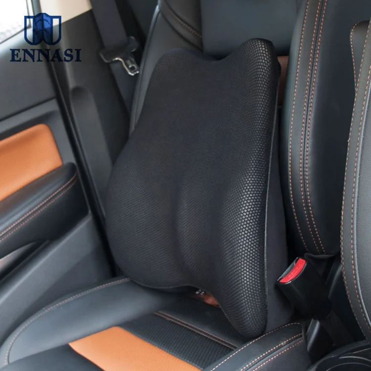 Newly Style Car Seat Office Chair Lumbar Pillow Memory Foam Full Back Pain Relieve Support Cushion with Adjustable Strap