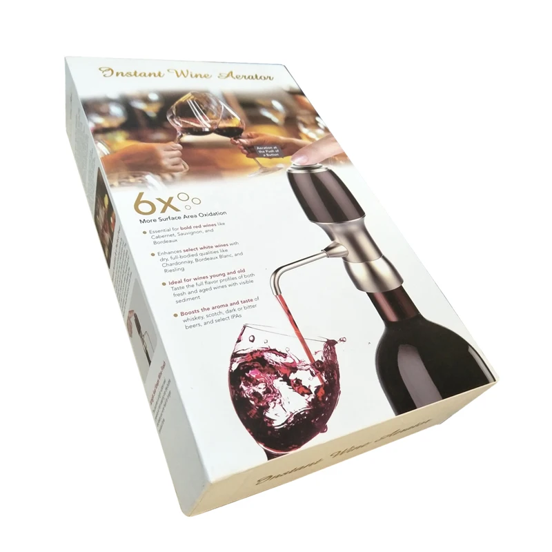 Новинка 2019 аэратор для вина мгновенного действия электрический красного и белого высококачественный однокнопочный