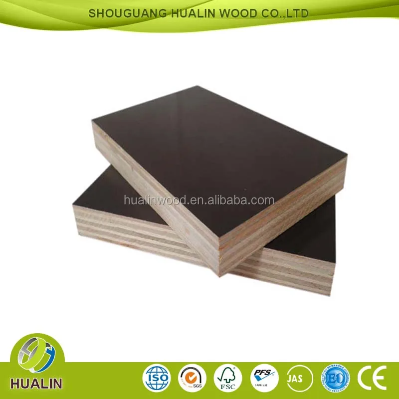 18mm hardwood core concrete formwork film faced plywood
