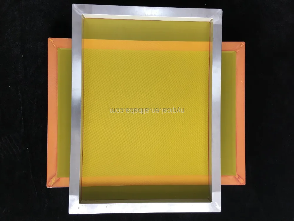 25*36 Inch Aluminum Printing Silk Screen Frame Mesh with 110 White All Screen Printing Machines 15-27n/cm Polyester