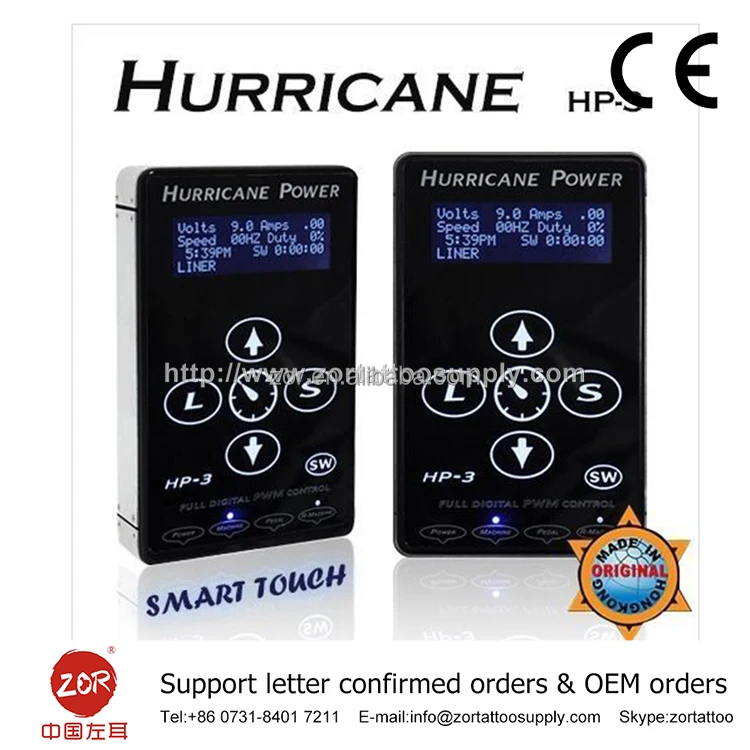 Wholesale Frequency 50/60HZ hurricane hp-3 makeup Tattoo Power Supply for tattoo kits