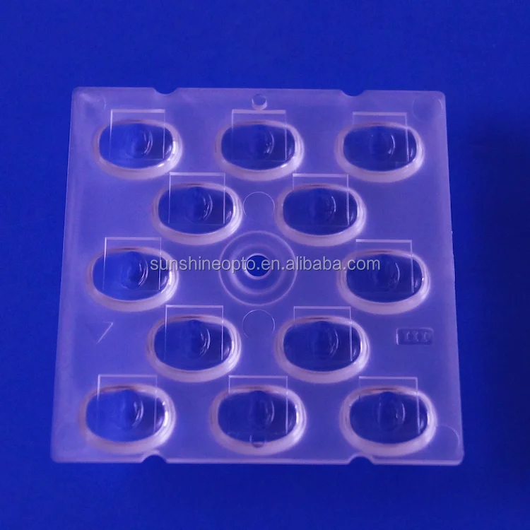 50X50MM optical reflector lens TYPE III Optical 3030 SMD multi led lens