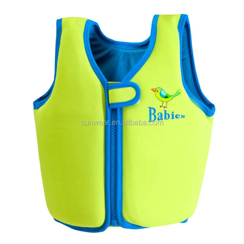 Sleeveless neoprene Life vest buoyant shirt for Child Toddlers & Kids