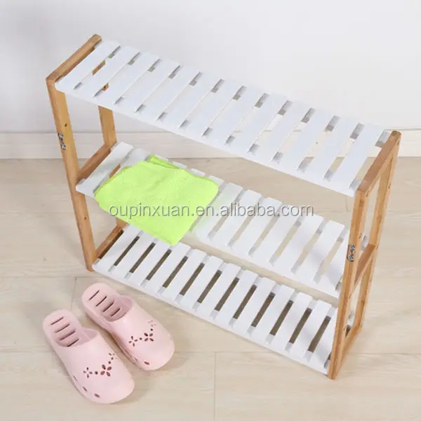 
New arrival mini 3tiers bamboo towl rack,white hanging bathroom shelves 