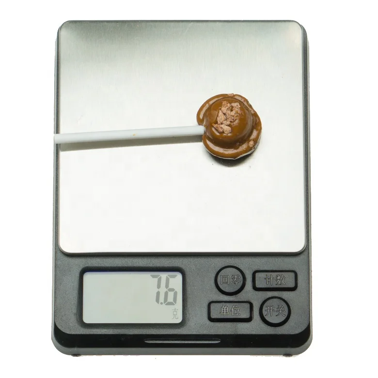 
salty flavor brown sugar lollipop with plum 