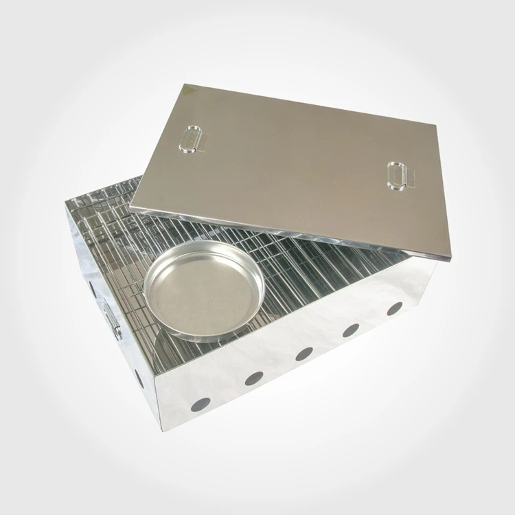 Customized Adjustable Height Stainless Steel Portable Camping Smoke Cooker