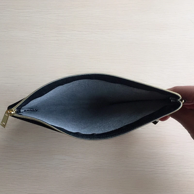 custom printed cotton canvas Cosmetic Toiletry Bag