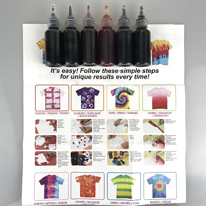  Яркие цвета набор для вечеринки Tie-Dye модных проектов «сделай сам» детей и взрослых веселых мероприятий на