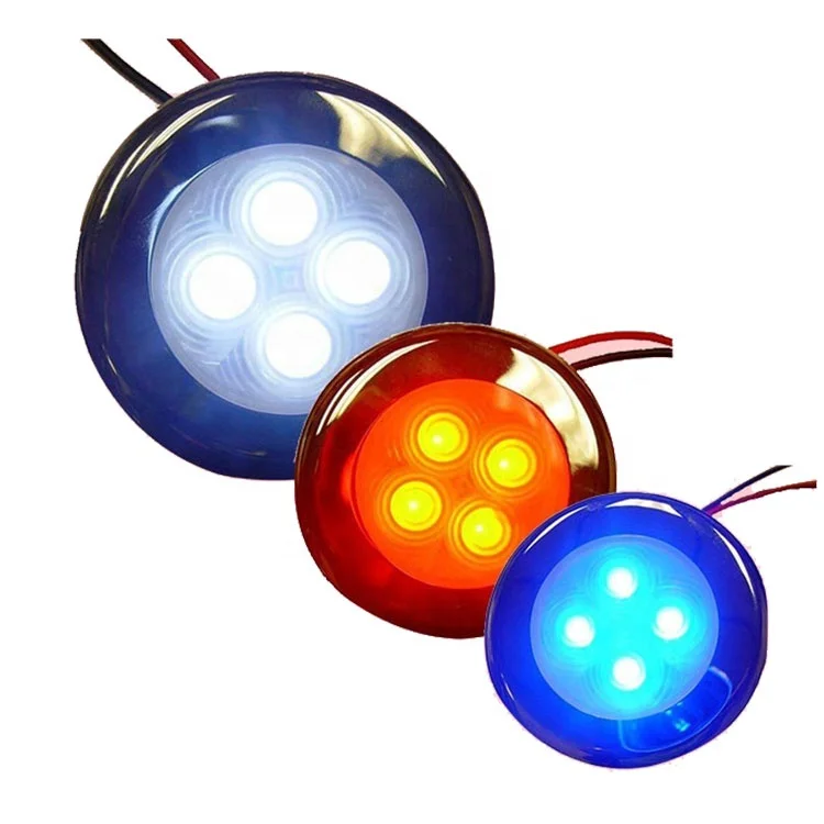 Marine accessories manufacturer Marine 4-LED Accent and Courtesy Light with Interchangeable Covers