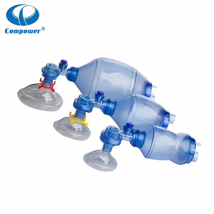 Pneumatic Demand Valve Pocket Rescue Mask Rubber Airlife Manual Use Ambubag Resuscitator  Ambu Bag