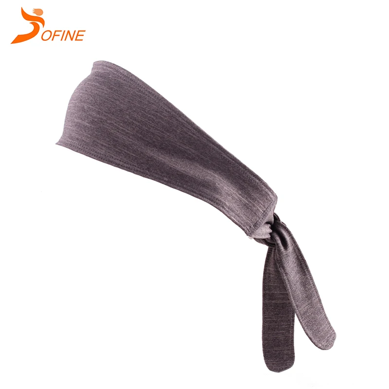 Custom women men elastic stretchy adjustable no slip athletic headband bandana hair head tie for yoga working out tennis