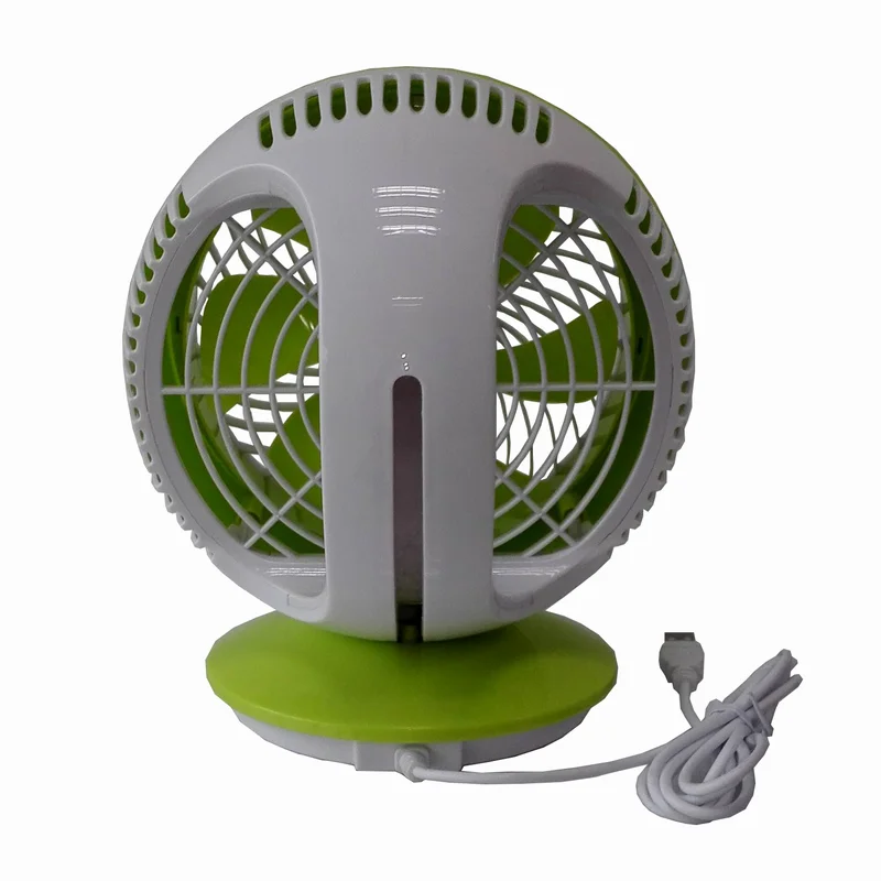 DF608 plastic portable low noise quiet cooling personal 6 inch USB air circulation desk fan