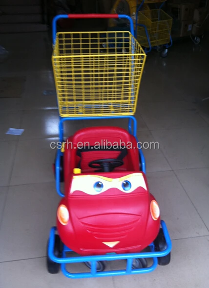 RH-SK05 1180X560X1000mm    Plastic car cartoon children shopping cart