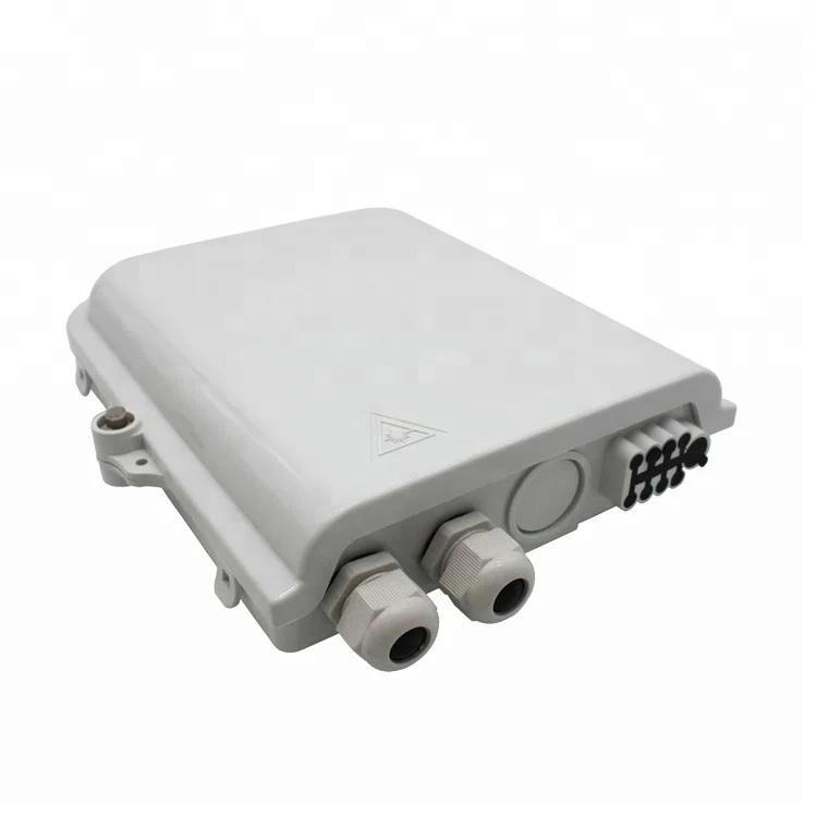 Outdoor Waterproof FTTH Mini 8 Core Fiber Optic Termination Box for 1x8 Optical Splitter