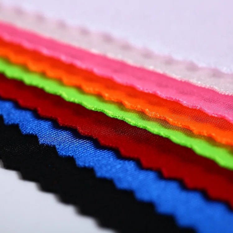 
Poly spandex bright yarn stretch polypropylene fabric warp knit swimwear swimming wear suit fabric 