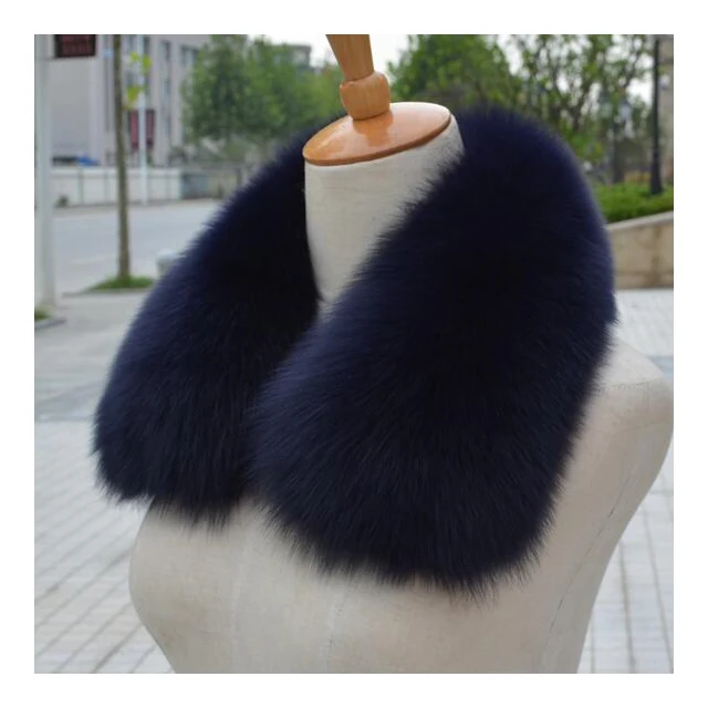 
Real winter warm fashion garment fox big fur collar for men and women 