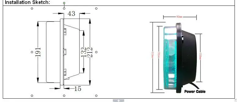 
200mm Cobweb lens white led traffic light bulbs 