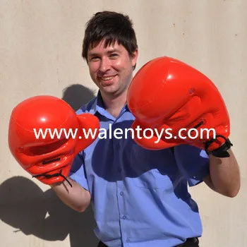 Inflatable Blowup RED BOXING GLOVE /plastic boxing gloves
