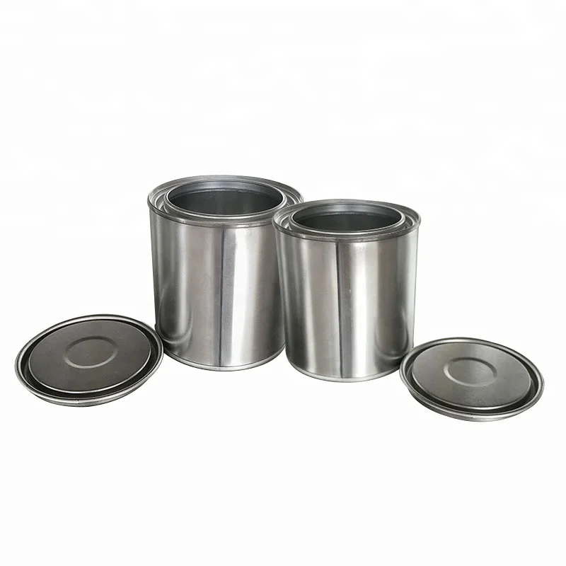 370 ml round empty paint mental tins , tin can manufacturer