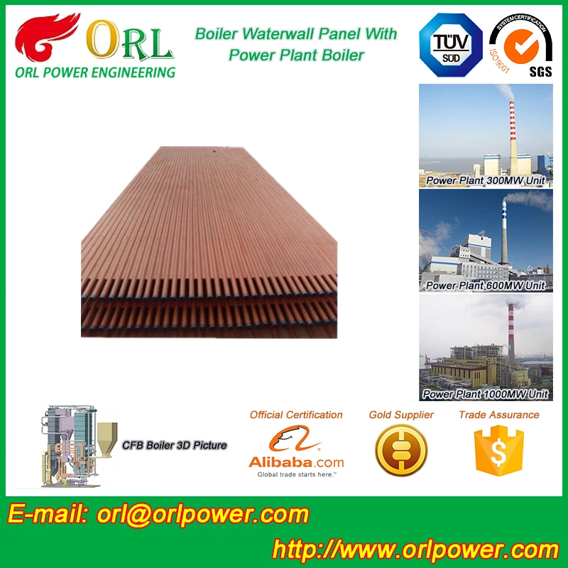 Waste heat recovery угольных котлов экранных панелей ЛОР Питания сертификат ISO9001 производитель