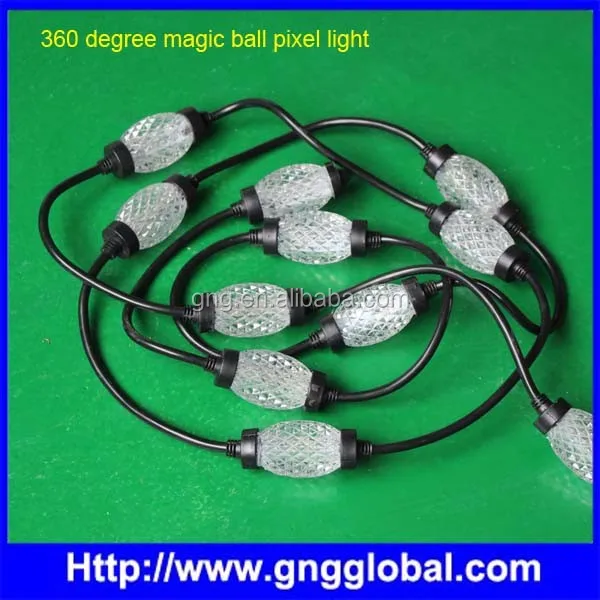 Waterproof outdoor use Addressable led pixel ball string light
