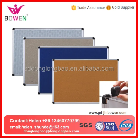 Hidden corner blackboard chalk magnetic whiteboard dry erase board with easel ldf marker for school & office supplier BW-V10