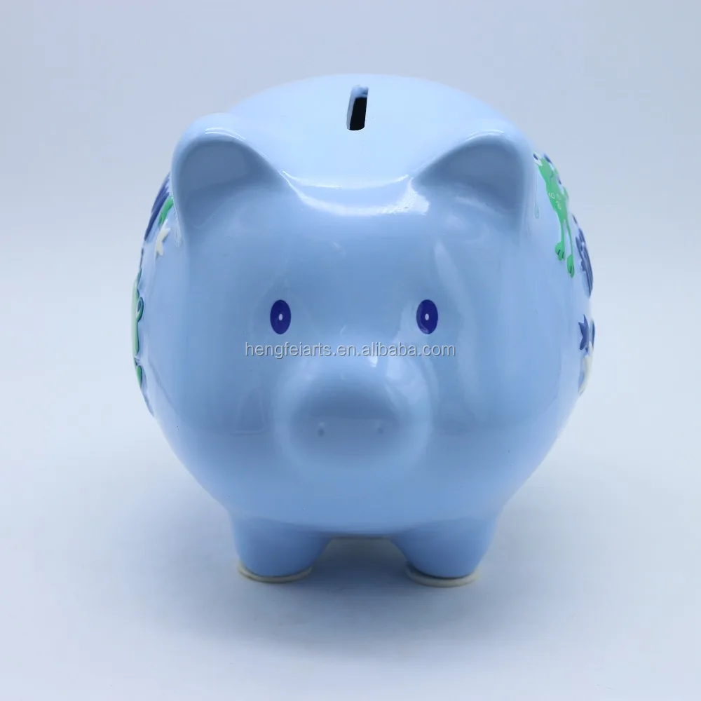 pig design gift piggy bank cheap ceramic money saving box