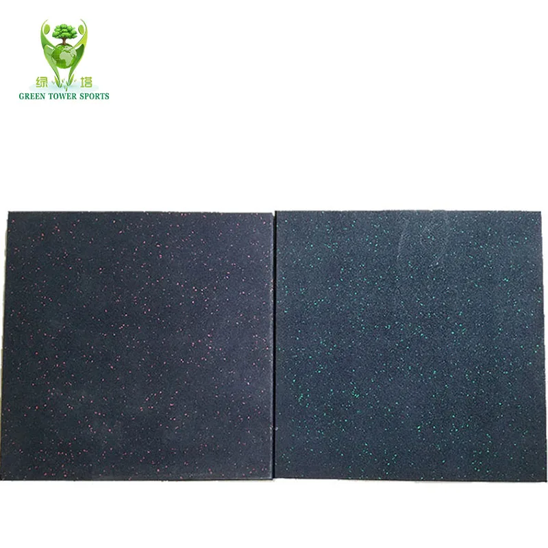 Cheap Factory Supply 25mm Thick Crossfit Gym Floor Rubber Mat Tile Price