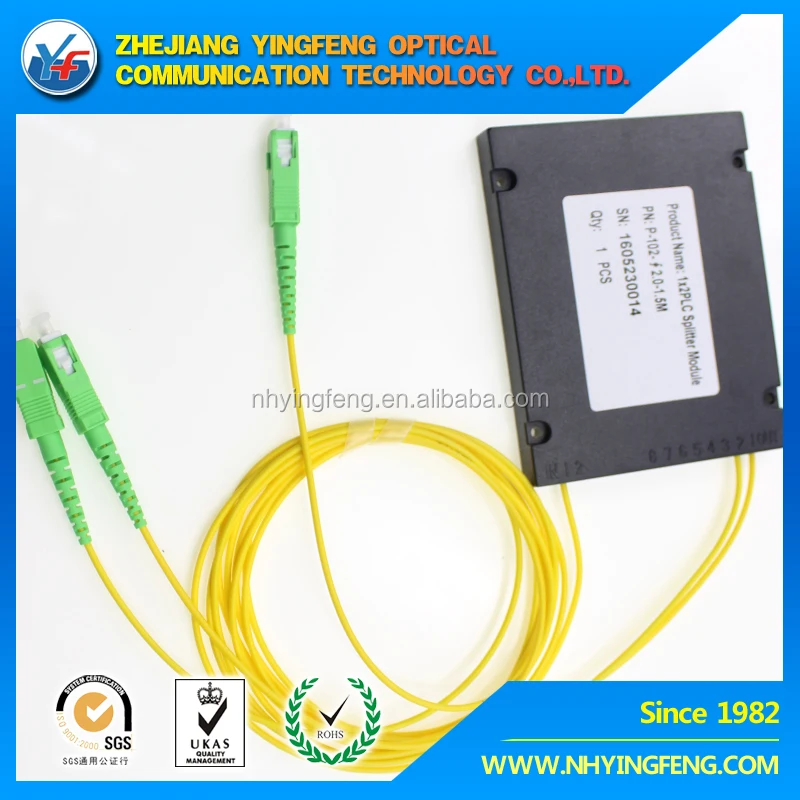 Оптический 1x4 окно PLC сплиттер с SC разъем для КАБЕЛЬНОГО ТЕЛЕВИДЕНИЯ FTTH Телеком