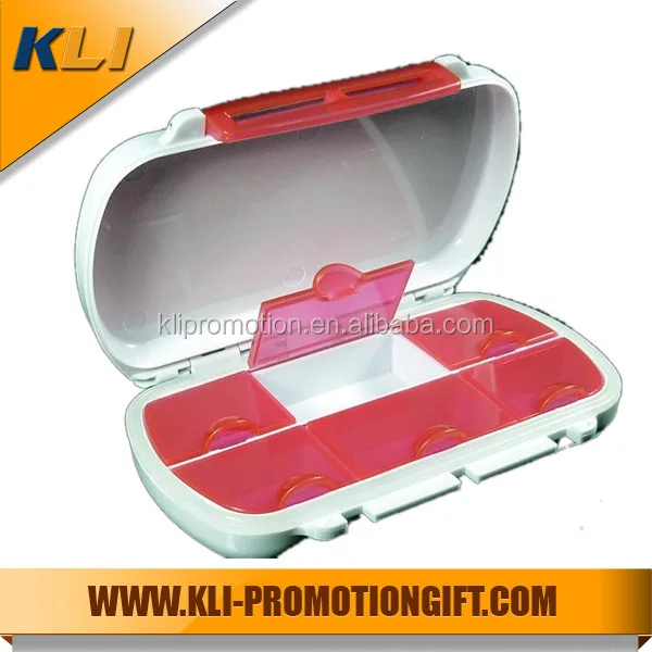 
Plastic medicine box pill dispenser child resistant pill box 
