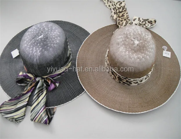 
Custom New Fashion Summer Women Beach Wide Brim Foldable Paper Straw Floppy Ladies Hat <span style=