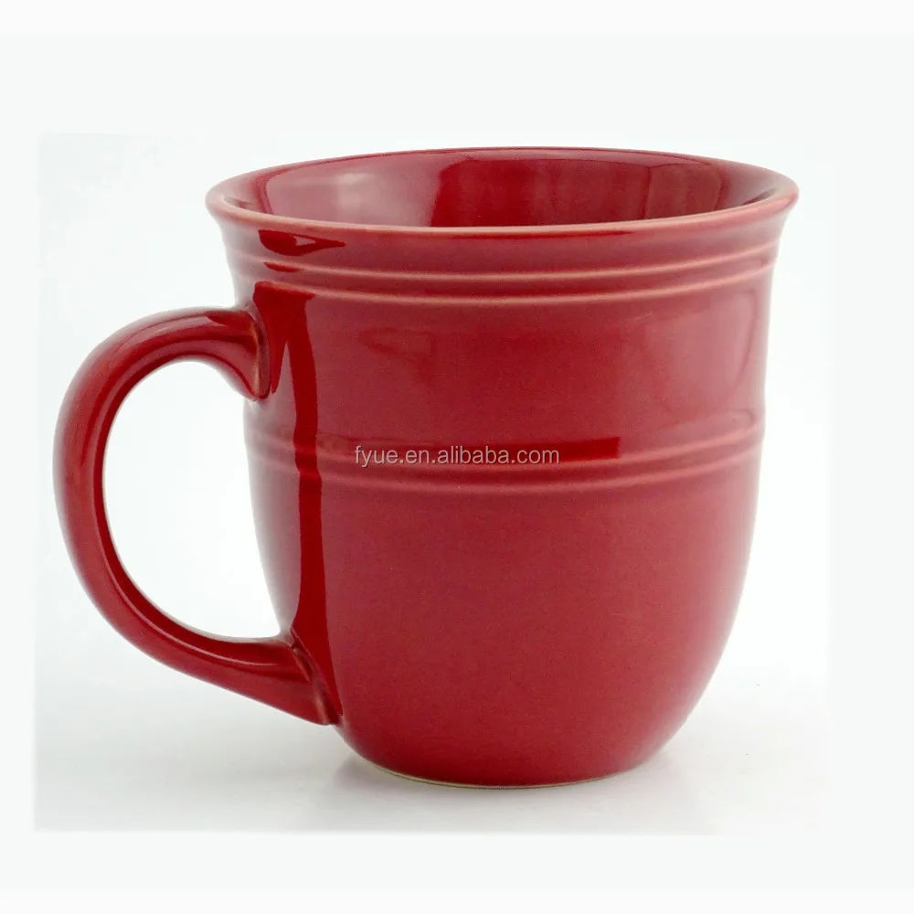Горячая Распродажа образцов красных кофейных кружек оптом/рельефная красная кружка с оправой