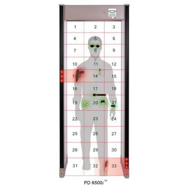 33 zones walk-through metal detector PD6500i metal detectors walk through gate