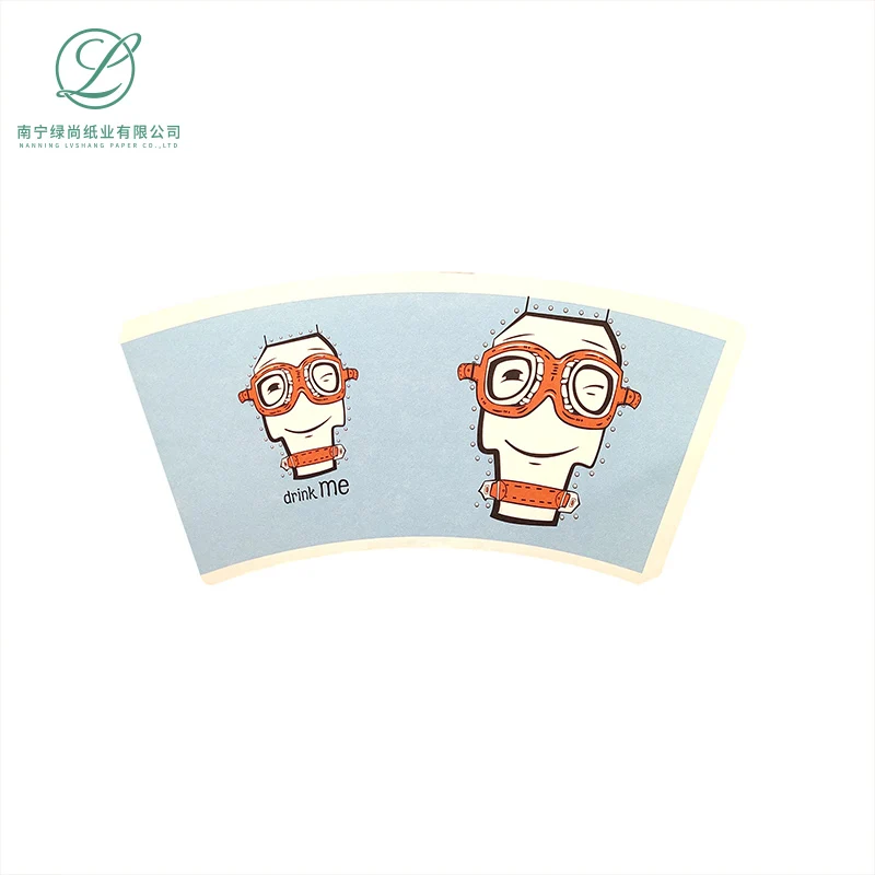 Double PE Coated Paper Cup Fan Disposable Paper Cup Making paper cup fan raw material