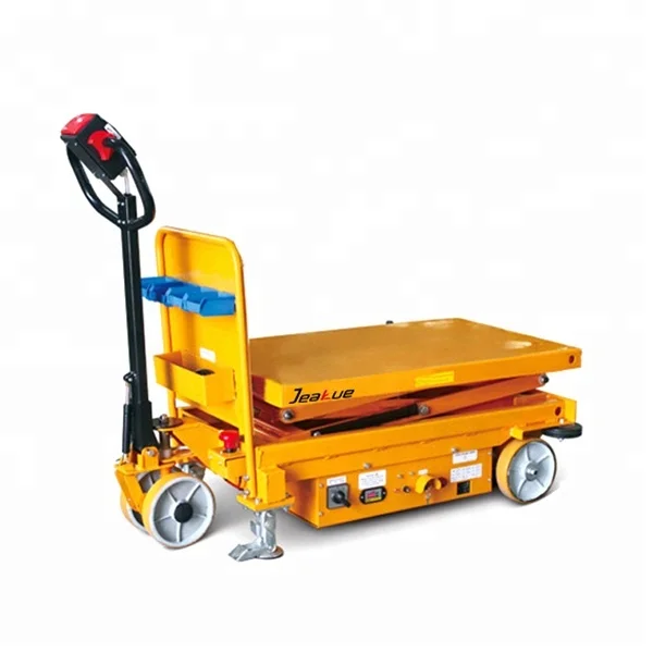 Capacity 800kg strong battery and powerful hydraulic pump electric lift table