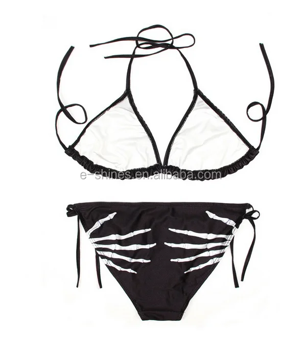 2017 self tie fastening back hot sale women sexy swimwear stretch swimming fabric plain mature women custom made bikini