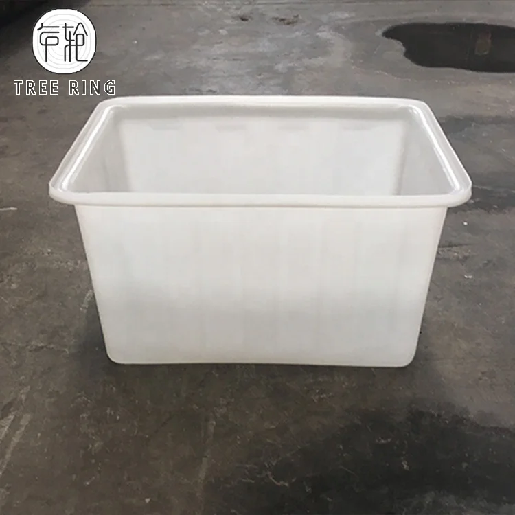 Изготовленный На Заказ экономичный Прямоугольный Открытый верхний Конический пластиковый резервуар для воды 120 л