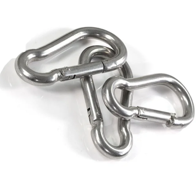 Wire rope accessories ss304 stainless steel carabiner hook M6