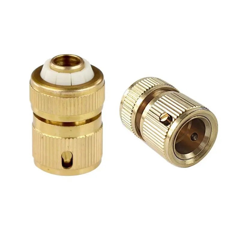 Brass garden hose quick connector 12mm