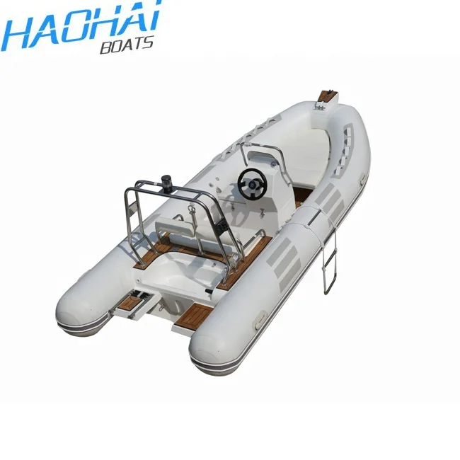 CE 4.8M Fiberglass Center Console Inflatable Used Fishing Boats with Outboard Motor for Sale