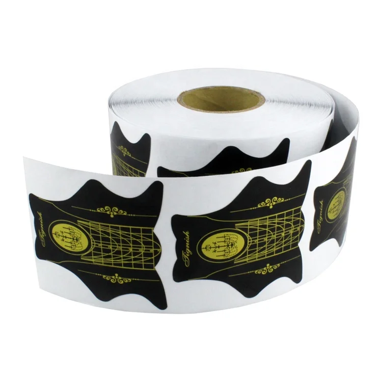 Форма для ногтей KSM OEM 500 шт./рулон с толстой бумагой для акрилового УФ-геля направляющая для наращивания ногтей инструменты для наращивания ногтей